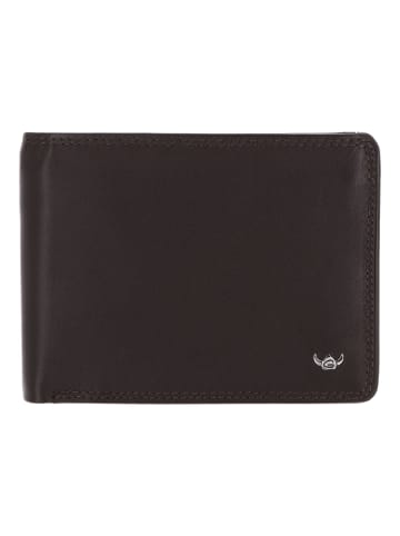 Polo Geldbörse RFID Schutz Leder 12.5 cm dunkelbraun