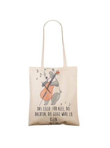 Mr. & Mrs. Panda Stoffbeutel Zeichenllo Magie mit Spruch in Creme