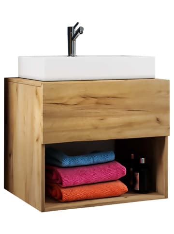 ebuy24 Waschbeckenunterschrank LendasII60 Eiche 60 x 52 cm