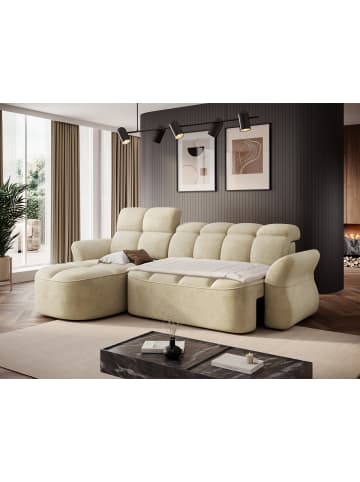 MF Design Benny Recamiere Links in Beige -  (L) 185 x (B) 301 x (H) 115 cm