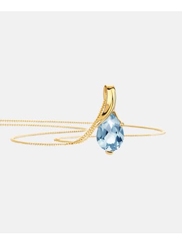 Diamant L'éternel Halskette aus 585 Gelbgold mit Topas