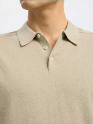Selected Poloshirt für Damen in creme