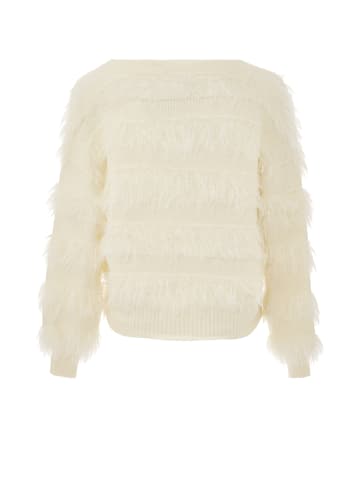 caspio Damen Strickjacke in Wollweiss