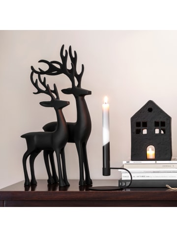 Villeroy & Boch Hirsch klein Black XMAS in schwarz
