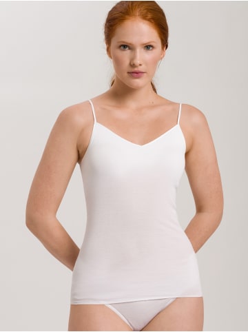 Hanro Spaghettitop Cotton Seamless in Weiß