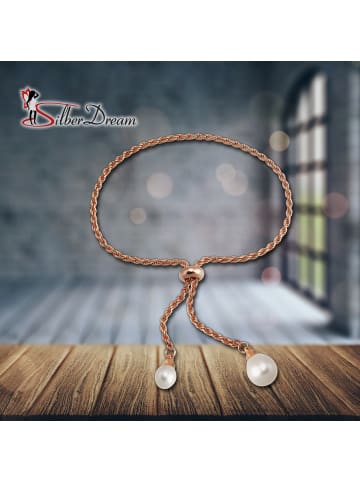SilberDream 925 Silber, vergoldet (Roségold 333) Damen SilberDream Armbänder bis ca. 25cm