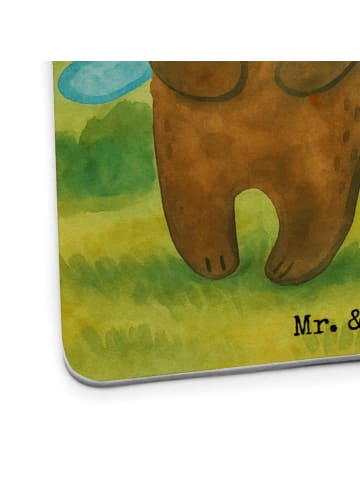 Mr. & Mrs. Panda Flaschenuntersetzer Bär Zahnfee Design mit Spruch in Weiß