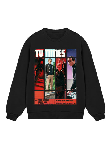 F4NT4STIC Sweatshirt TV Times Patrick McGoohan The Prisoner 1967 Cover in schwarz