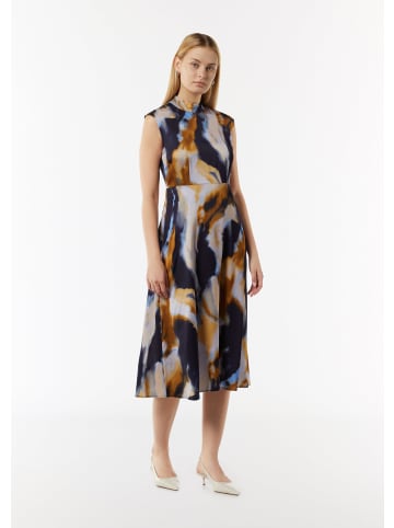 comma Kleid lang in Blau