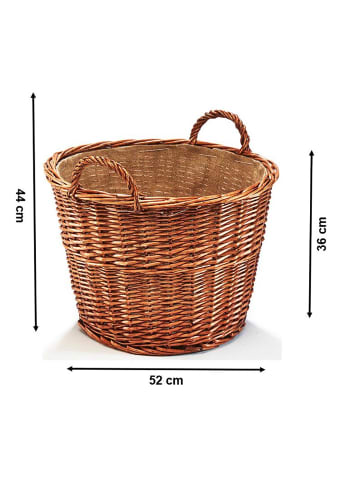 kobolo Kaminholzkorb BURN24 in Braun