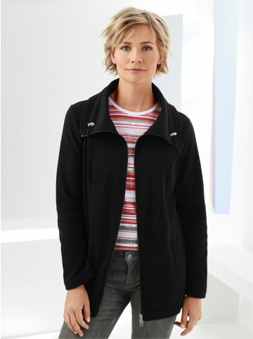 Sieh an! Fleecejacke in schwarz