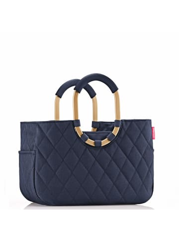 Reisenthel loopshopper M / Shopper 40 cm (teddy leo olive) in frame rhombus midnight gold