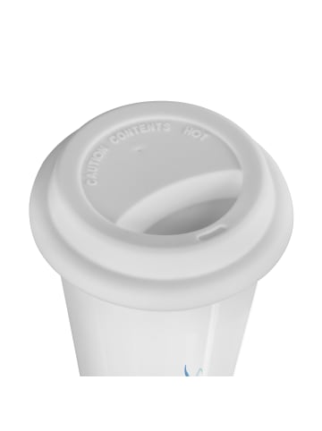 Mr. & Mrs. Panda Thermobecher Meeresrauschen Design ohne Spruch in Weiß