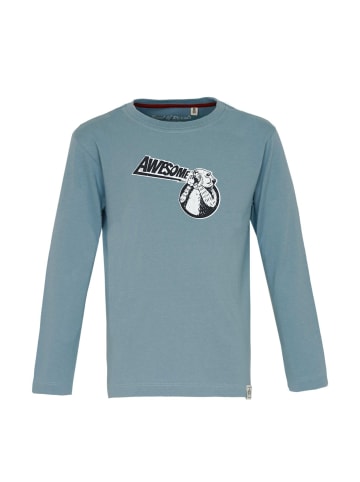 Band of Rascals Longsleeve " Awesome " in arctic-blue