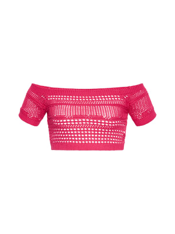 Swirly Damen Short-Top in Pink
