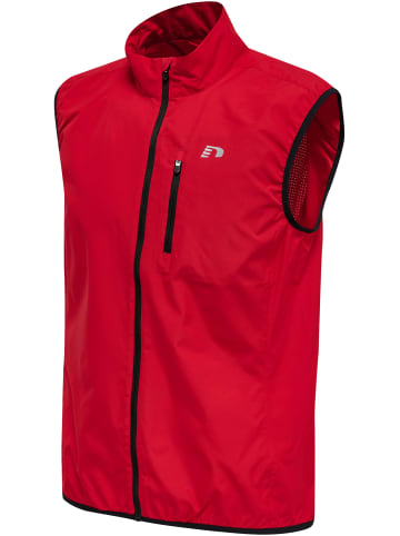 Newline Reißverschluss Vest Reflektierend Logo Men's Core Herren in TANGO RED