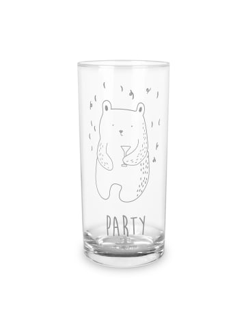 Mr. & Mrs. Panda Wasserglas Bär Party mit Spruch in Transparent
