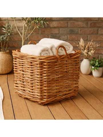 kobolo Aufbewahrungskorb HENKELCANE25L in Braun