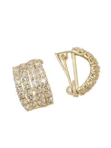 collezione alessandro Ohrclips " Mailand " in hellgoldfarben