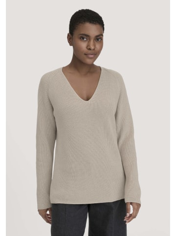 Hessnatur Hessnatur Strick Pullover Regular aus reiner Bio-Baumwolle in taupe