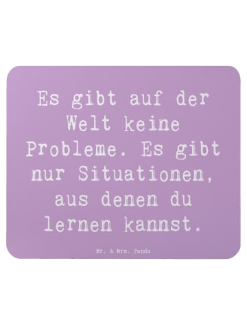 Mr. & Mrs. Panda Mousepad Spruch Erleuchtung finden mit Spruch in Lavendeltraum