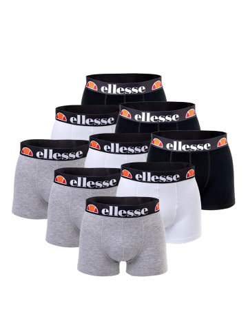 ellesse Boxershorts 9er Pack Boxers in 415 - White/Black/Grey