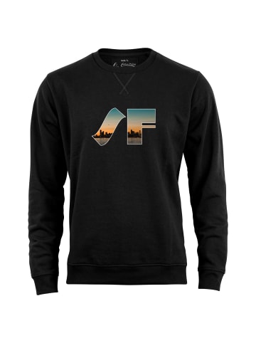Cotton Prime® Skyline Sweatshirt "San Francisco" - Weltenbummler Kollektion in Schwarz