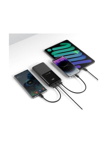 Wisam® FORCELL Powerbank 10000mAh 20W PD QC3.0 Schwarz