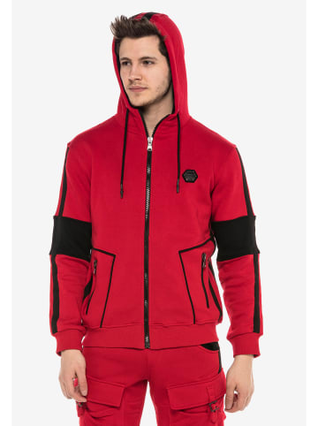 Cipo & Baxx Kapuzensweatjacke in RED