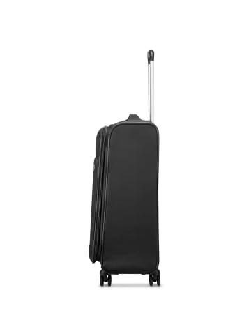Roncato Jazz 4.0 4 Rollen Trolley M 65 cm mit Dehnfalte schwarz