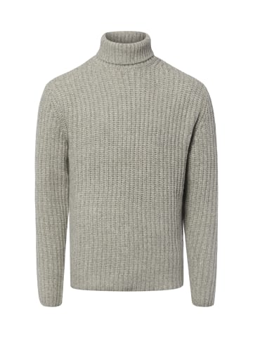 Finshley & Harding London Rollkragenpullover in hellgrau - 0001