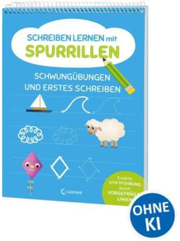 Loewe Verlag Buch - Schreiben lernen mit Spurrillen - Schwungübungen und erstes Schreib