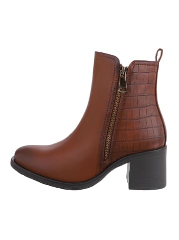 Ital-Design Stiefelette in Camel