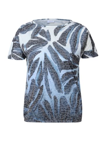 Cecil Ausbrenner-Shirt mit Muster in Blau