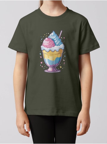 wat? Apparel T-Shirt Eisbecher in Khaki