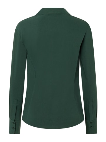 More & More klassische, schmale Businessbluse in dark bottle green