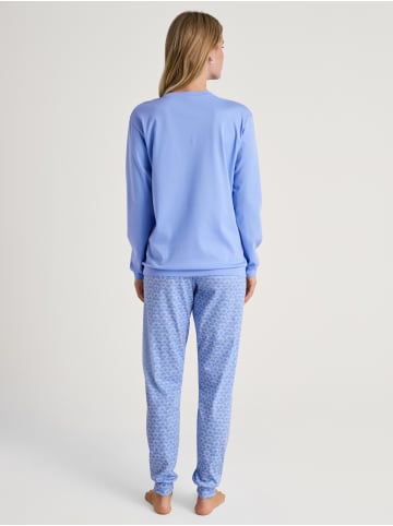 Calida Pyjama in hydrangea blue