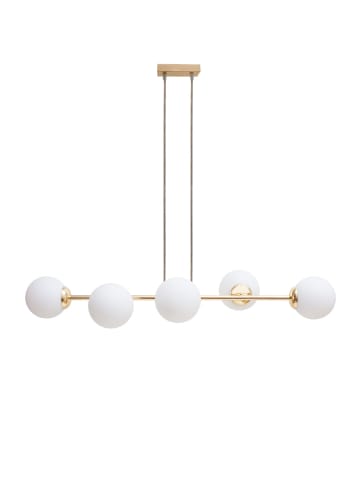Licht-Erlebnisse Pendelleuchte (B)12 x (L)100 x (T)95 cm in Gold Weiß