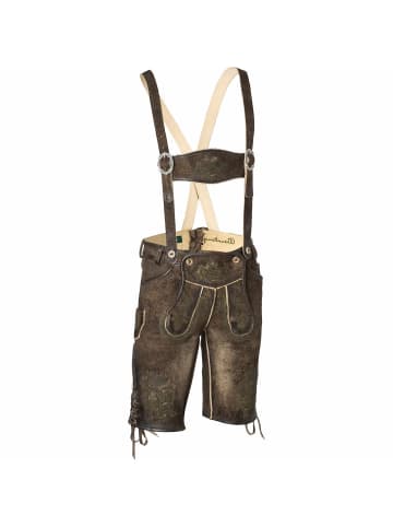 Wiesnkönig Lederhose Leopold K18 in Khaki