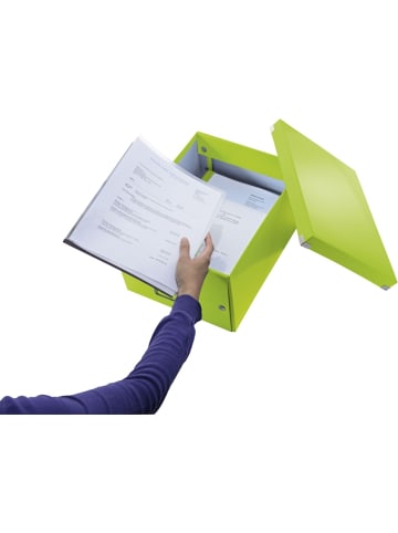 Leitz Ablagebox Click & Store Wow A4 Graukarton grün