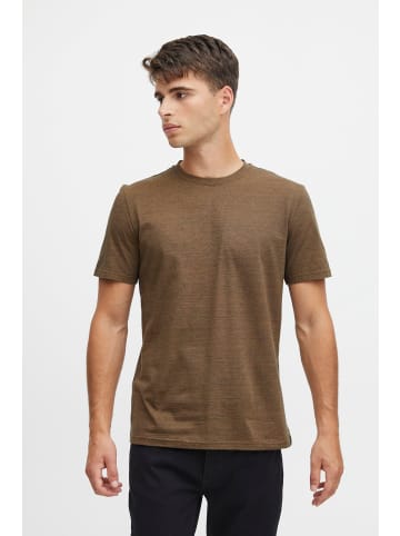 CASUAL FRIDAY Rundhals Basic T-Shirt Meliert CFThor in Braun