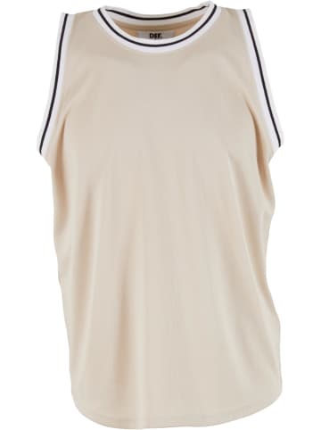 DEF DEF Tank-Tops in oatmeal/white