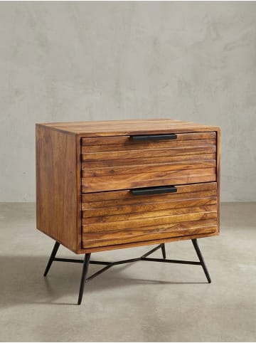 KADIMA DESIGN Nachtkonsole NISHAN 60 x 60 x 40 cm Beistelltisch, Design