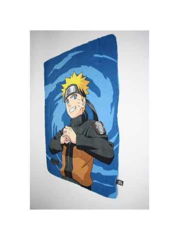 Naruto Naruto Polar Fleece Decke 100x140 cm Kuscheldecke Anime Fans in Blau