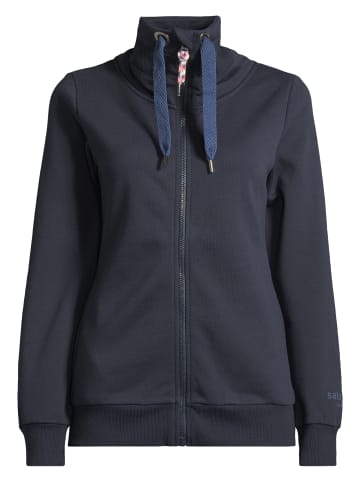 Salzhaut Sweatjacke für Damen in marineblau