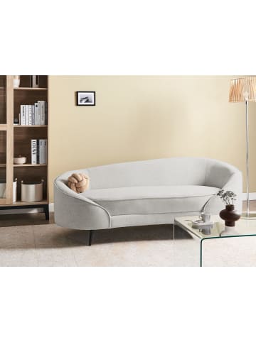 Beliani 3-Sitzer Sofa SAVAR in Weiß/Schwarz - (W) 183 x (H) 69 x (L) 84 cm
