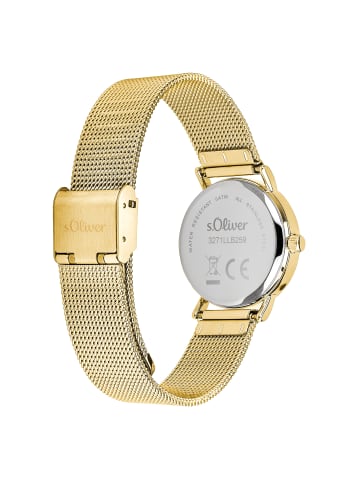 s.Oliver Armbanduhr Essential Time in gold
