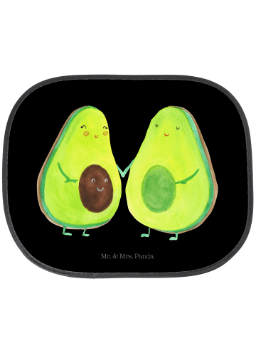Mr. & Mrs. Panda Sonnenschutz Auto Avocado Pärchen ohne Spruch in Schwarz