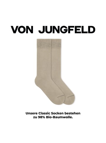 von Jungfeld Classic Socken Herbstfarben in Light Taupe