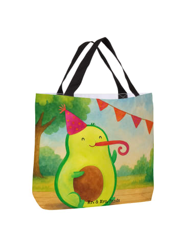 Mr. & Mrs. Panda Shopper Avocado Geburtstag Design ohne Spruch in Weiß